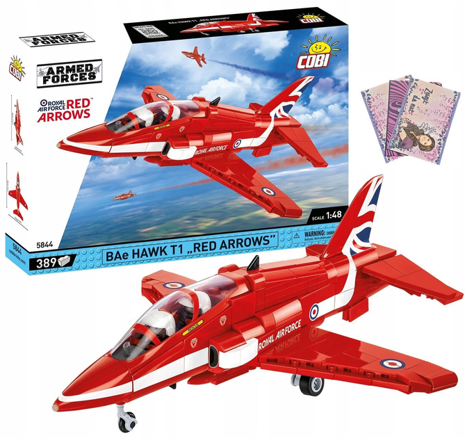 Конструктор Cobi Armed Forces Bae Hawk T1 Red Arrows 389 деталей (5902251058449) - зображення 1