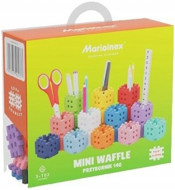 Klocki Marioinex Mini Waffle Przybornik techniczny 140 elementów (5903033905777) - obraz 1