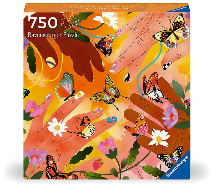 Puzzle Ravensburger Art&Soul Kwiatowy festiwal 50 x 50 cm 750 elementów (4005555012009) - obraz 2