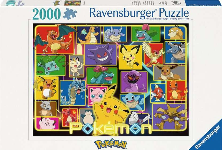 Пазл Ravensburger Покемон 43 x 30 см 2000 деталей (4005555011309) - зображення 1