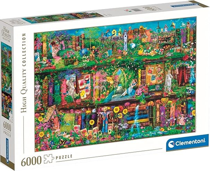 Puzzle Clementoni Garden Shelf 169 x 119 cm 6000 elementów (8005125365326) - obraz 1