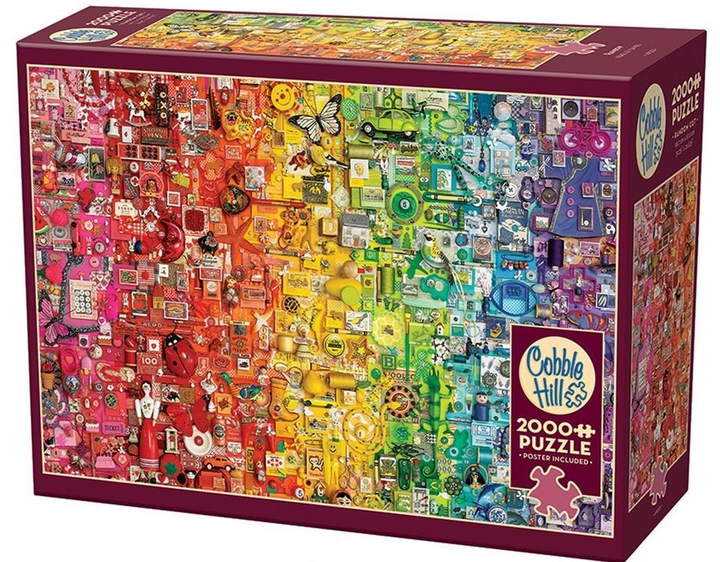 Puzzle Cobble Hill Tęcza 100 x 68 cm 2000 elementów (0625012490016) - obraz 1