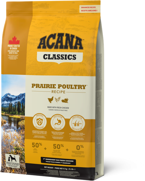 Сухой корм Acana Prairie Poultry Recipe - для собак всех пород на всех стадиях жизни 9,7 кг (a56011) - изображение 3