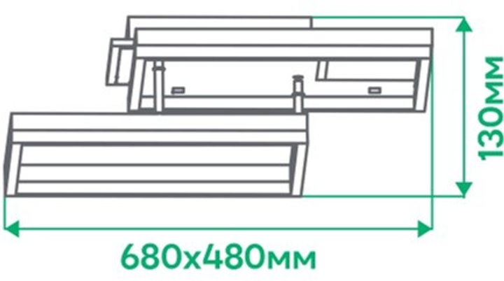 Люстра Ardero AL6172ARD PROTEA 90W Lm 3000К-6500К с пультом управления ПУ (4820273270933) на кухню, для спальни, для гостиной - изображение 7