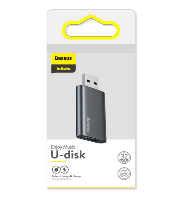 Флеш-накопитель Usb флешка Baseus Enjoy Music U-disk 32GB Grey (ACUP-B0A) - изображение 2
