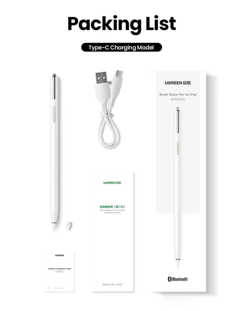 Активный стилус UGREEN с магнитной зарядкой для Apple Pencil 2 для IPad (LP653) - изображение 8