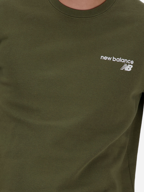 Світшот чоловічий New Balance NBMT03911DMO M Оливковий (197375441788) - зображення 4