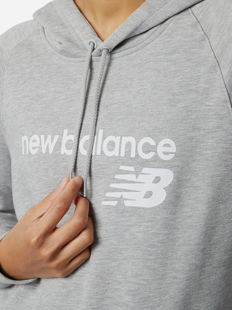 Худі жіноче New Balance NBWT03810AG XS Сіре (195173324074) - зображення 4