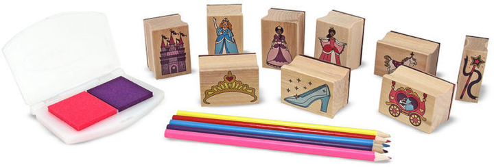 Набір іграшок Melissa & Doug 12418 Штампи принцес 16 шт (0000772124188) - зображення 2