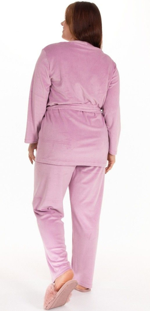 Домашний велюровый костюм N.EL 2XL Розовый (1597-53) - Фото 2 Домашний велюровый костюм N.EL 2XL Розовый (1597-53) - изображение 2
