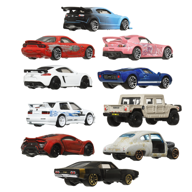 Набір Hot Wheels Швидкі та люті 10 автомобілів (194735209132) - зображення 5