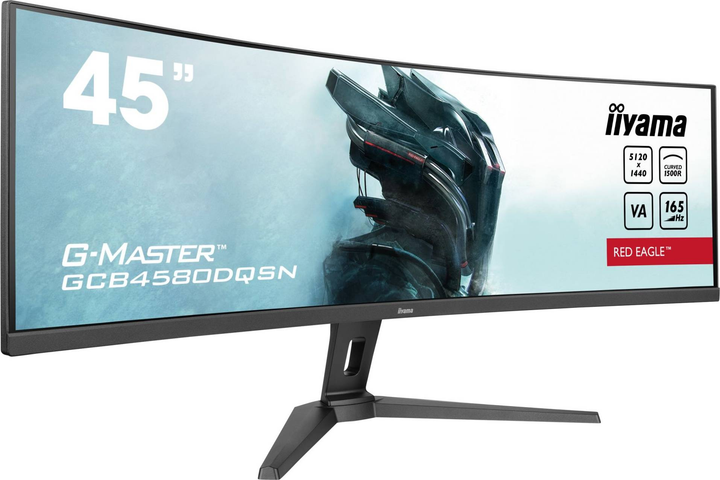 Монітор 45" Iiyama G-MASTER GCB4580DQSN-B1 32:9 Black (GCB4580DQSN-B1) - зображення 2