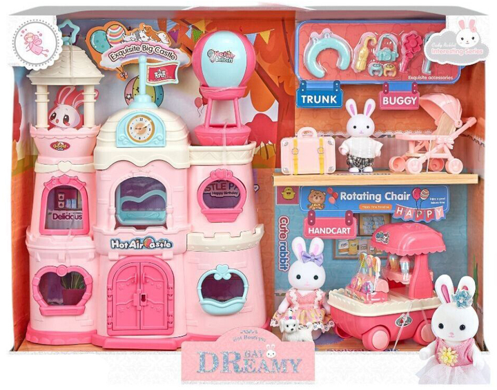 Domek dla lalek Woopie Bunny Villa z figurkami (5906280650162) - obraz 1