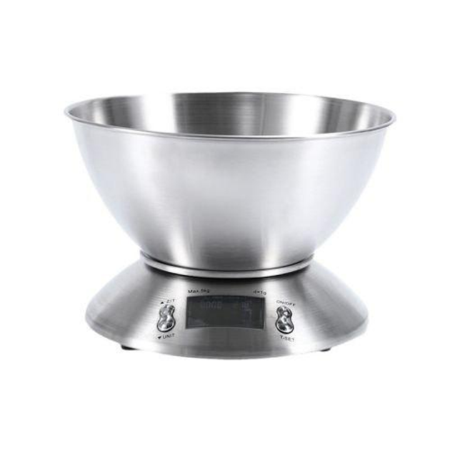Весы кухонные Sokany SK-1204 электронные хром с чашей (112-107-SK1204 ...