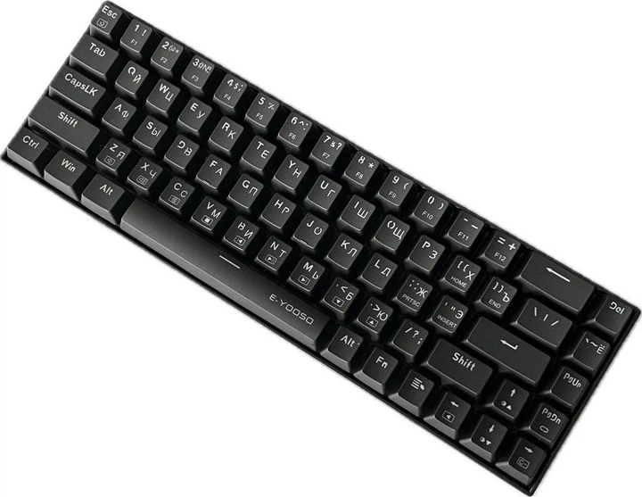 Механічна клавіатура E-YOOSO Z686 з підсвіткою Hot-Swap RGB Чорна - Фото 4 Механічна клавіатура E-YOOSO Z686 з підсвіткою Hot-Swap RGB Чорна - зображення 4