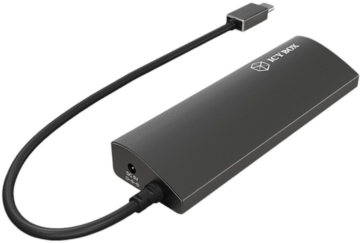 USB-хаб Icy Box USB 3.0 Type-C - 4 x USB 3.0 Type-A (IB-AC6405-C) - зображення 4