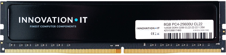 Pamięć RAM Innovation IT DDR4-3200 8192MB PC4-25600 Black (4251538817493) - obraz 2