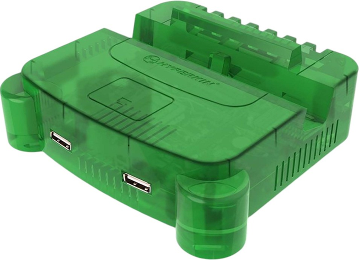 Док станція HYPERKIN RetroN S64 Console Dock Smoke Lime Green (0810007710396) - зображення 1