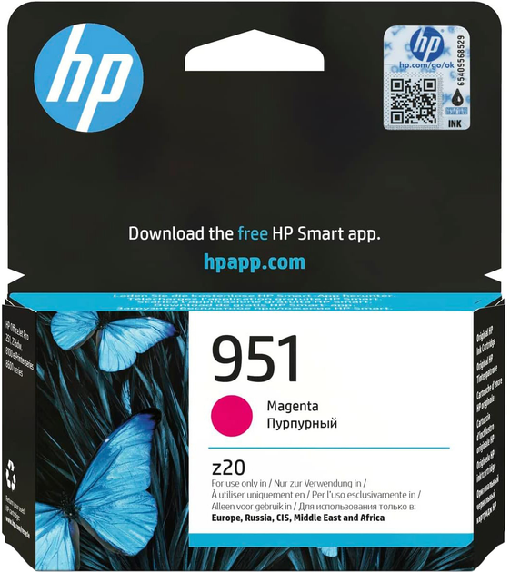 Картридж HP CN051AE 951 Magenta 8.5 мл (0888182554159) - зображення 1