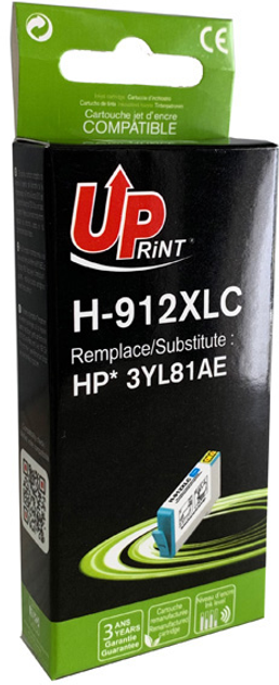 Картридж UPrint 912XL 3YL81AE для HP 10.5 мл Cyan (H-912XLC-HP) - зображення 1