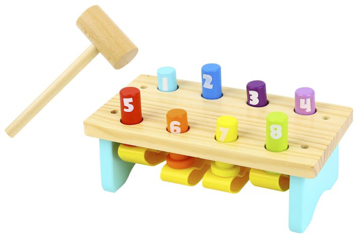 Zabawka edukacyjna Tooky Toy Wybijak z młotkiem (6972633374596) - obraz 3
