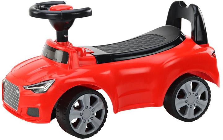 Jeździk Samochod LEAN Toys QX-3396 17695 z oparciem, klaksonem, schowkiem Czerwony (5905991005452) - obraz 3