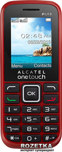 Мобильный телефон Alcatel One Touch 1040D Deep Red – фото, отзывы ...