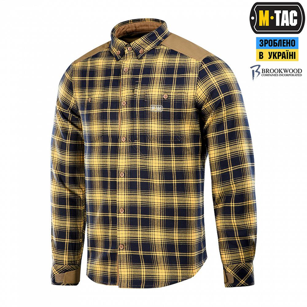 Рубашка M-Tac Redneck Shirt Navy Blue/Yellow Размер 2XL/L - изображение 1