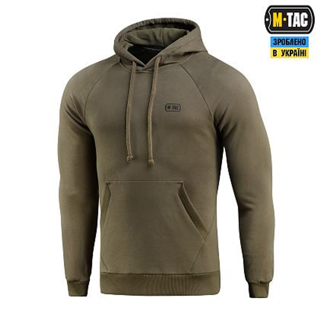 Кофта M-Tac Hoodie Cotton Raglan Hard Dark Olive Розмір S - зображення 1