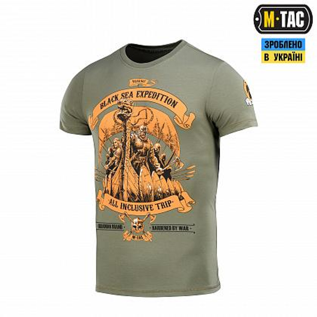 Футболка M-Tac Black Sea Expedition Light Olive Размер XS - изображение 1