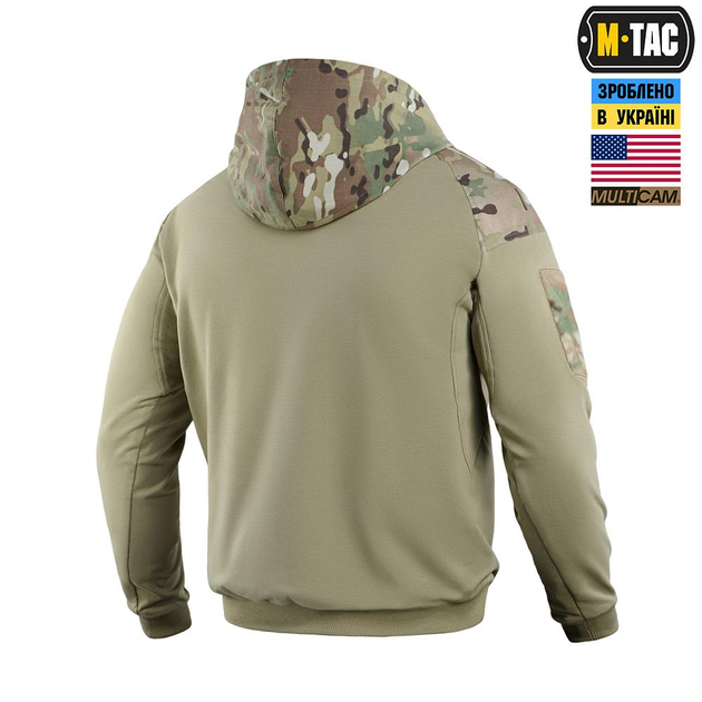 Кофта M-Tac Hoodie Combat Multicam/Tan Размер XL - изображение 2