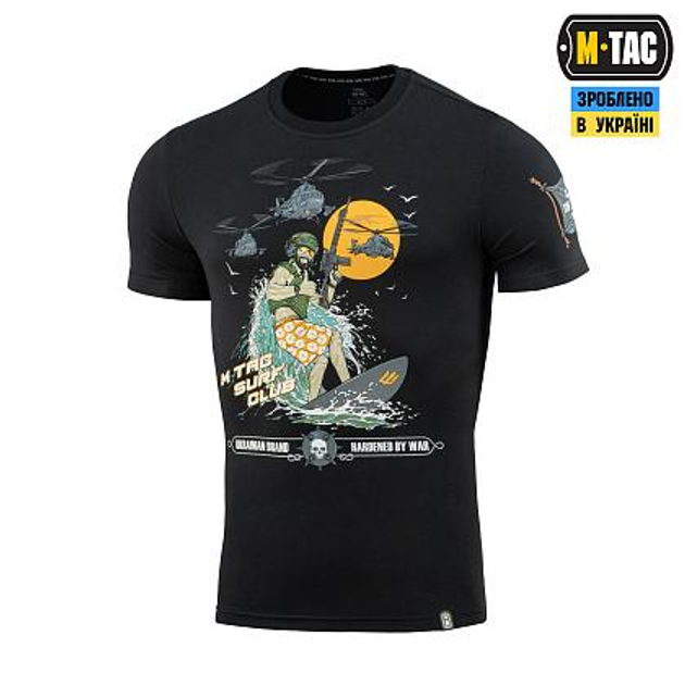 Футболка M-Tac Surf Club Black Розмір L - зображення 2