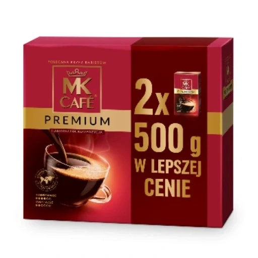 Кава мелена MK CAFE PREMIUM Duopack 2 x 500 г - Фото 1 Кава мелена MK CAFE PREMIUM Duopack 2 x 500 г - зображення 1
