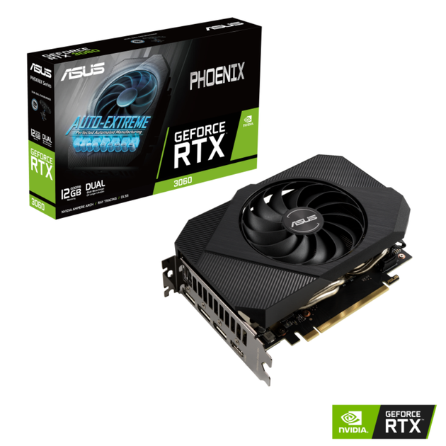 Відеокарта дискретна Asus PH-RTX3060-12G-V2 RTX 3060/15000МГц - Фото 3 Відеокарта дискретна Asus PH-RTX3060-12G-V2 RTX 3060/15000МГц - зображення 3