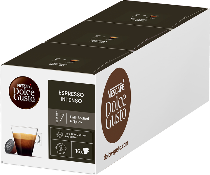 Акція на Набір кави в капсулах NESCAFE Dolce Gusto Espresso Intenso 112 г х 3 шт від Rozetka