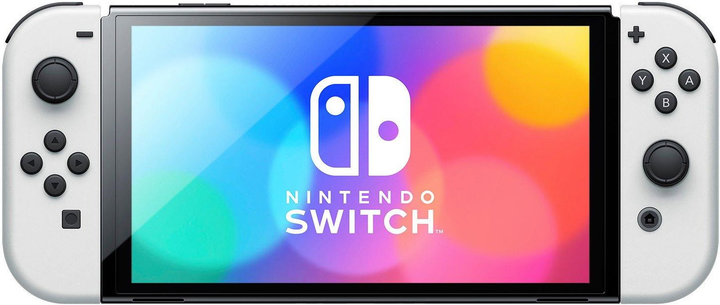 Konsola Nintendo Switch OLED Black and White (0045496453459) - obraz 1