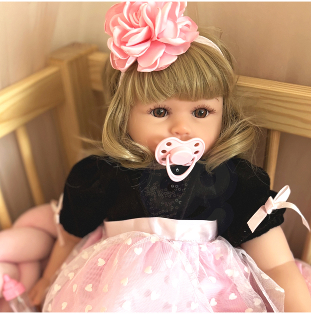 Lalka Bobas Woopie Baby Dolls Hiszpanka Eliana 57 cm (5906280650551) - obraz 2