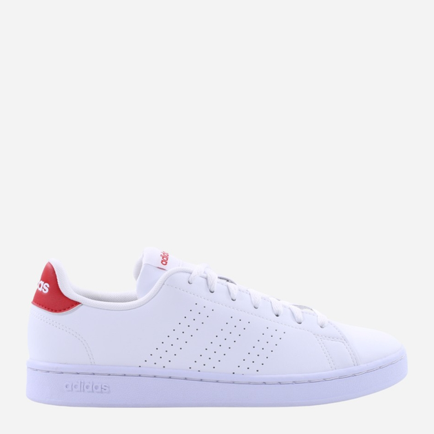 Tenisówki męskie z eko skóry adidas Advantage HR0235 43.5 Biały/Czerwony (4066746167021) - obraz 1