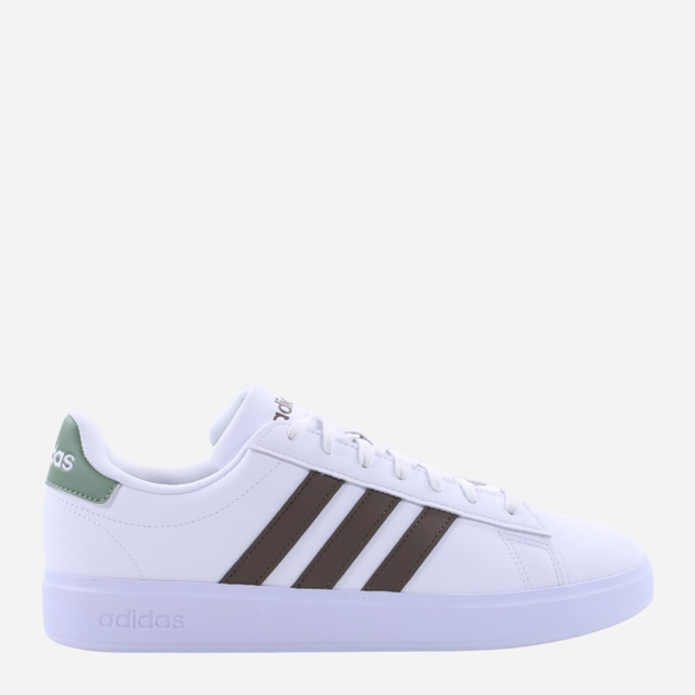 Tenisówki męskie z eko skóry adidas Grand Court 2.0 HP2536 43.5 Biały/Brązowy (4066746626047) - obraz 1