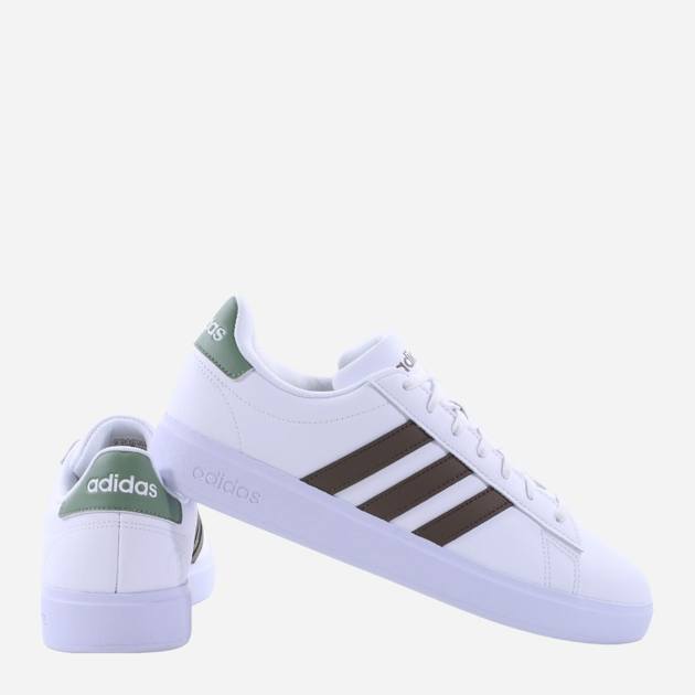 Sneakersy męskie adidas Grand Court 2.0 HP2536 42.5 Biały/Brązowy (4066746622254) - obraz 3