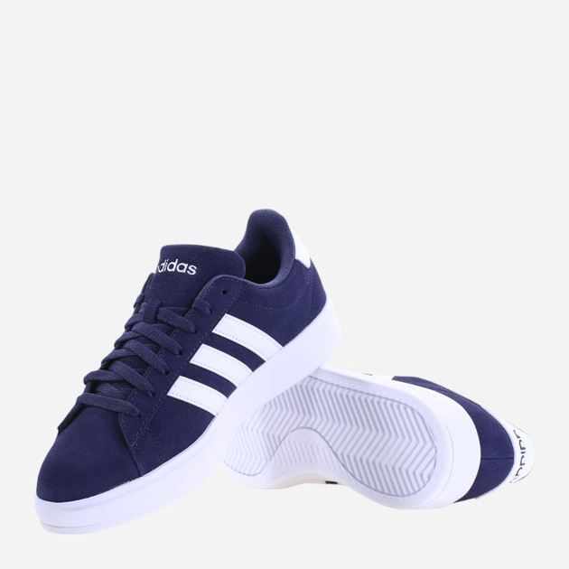 Sneakersy niskie męskie skórzane adidas Grand Court 2.0 ID2969 41.5 Niebieski/Biały (4066764106330) - obraz 4