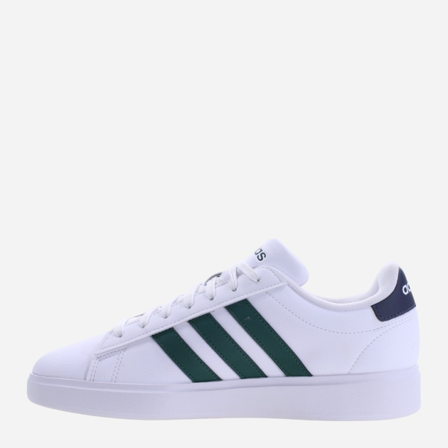 Tenisówki męskie z eko skóry adidas Grand Court 2.0 ID4465 42.5 Biały/Ciemnozielony (4066755584994) - obraz 2