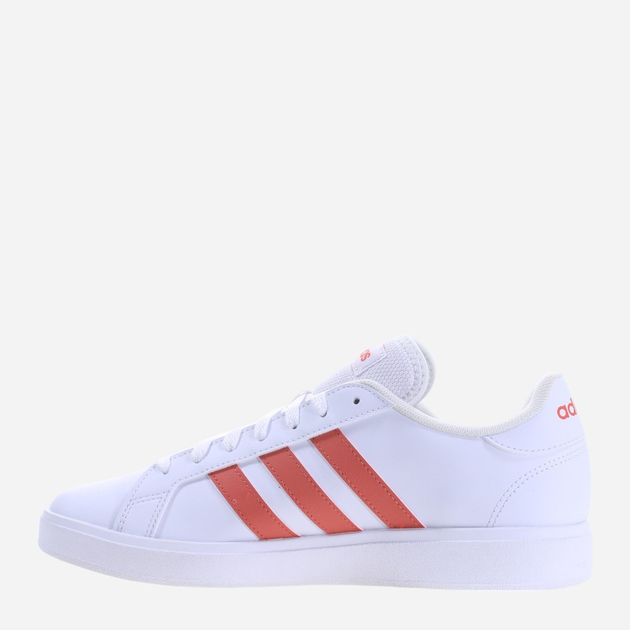 Чоловічі кеди низькі adidas Grand Court Base 2.0 ID3021 40.5 Білий/Розовий (4066765324719) - зображення 2