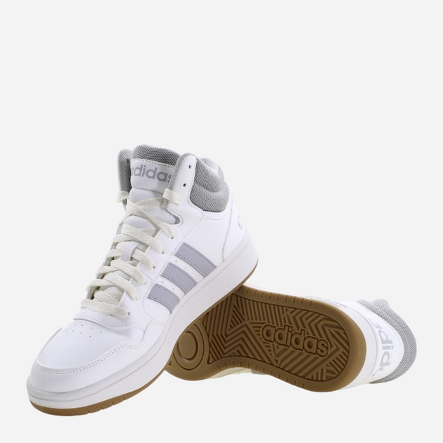 Sneakersy męskie za kostkę adidas Hoops 3.0 Mid IG5568 40 Białe (4066756234607) - obraz 4