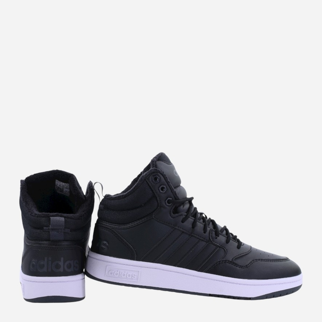 Zimowe sneakersy męskie za kostkę adidas Hoops 3.0 Mid WTR GZ6679 40.5 Czarne (4065426087512) - obraz 3