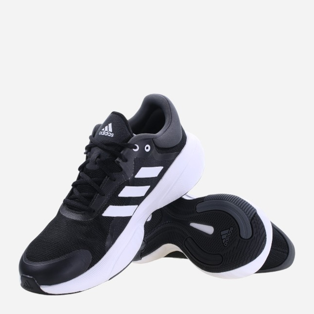Buty do biegania męskie adidas Response GW6646 40.5 Czarne z szarym i białym (4065427948522) - obraz 4