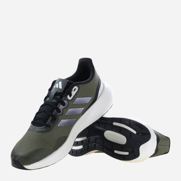 Buty do biegania męskie adidas RunFalcon 3.0 IF4026 40.5 Oliwkowe (4066765300270) - obraz 4