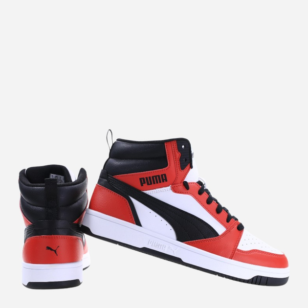 Чоловічі черевики Puma Rebound v6 392326-04 46 Білий/Чорний/Червоний (4099683259856) - зображення 3