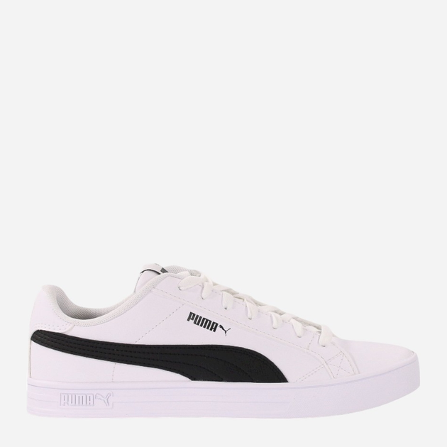 Tenisówki męskie z eko skóry Puma Smash Vulc V3 LO 380752-02 44.5 Biały/Czarny (4063699547603) - obraz 1