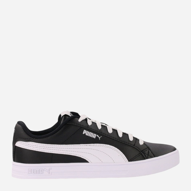 Tenisówki męskie z eko skóry Puma Smash Vulc V3 LO 380752-05 43 Czarny/Mleczny (4063699521597) - obraz 1